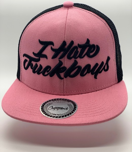Netz Cap I hate Fuckboys rosa