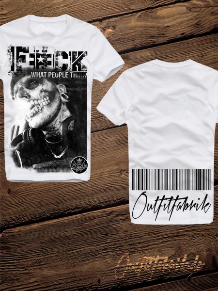Shirt F#CK WHAT PEOPLE THINK, weiß