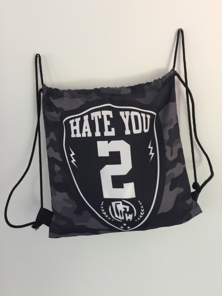 Sportbeutel/Rucksack, HATE YOU 2 - camouflage
