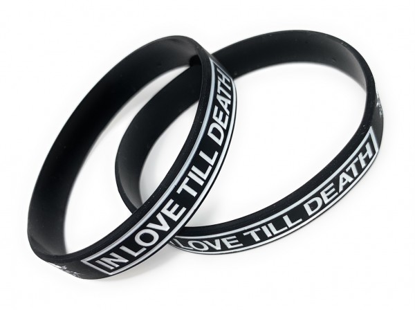 1 Silikonarmband &quot;IN LOVE TILL DEATH&quot;