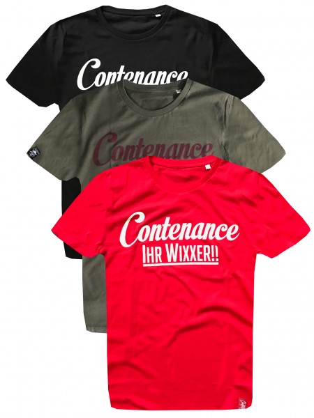 Shirt CONTENANCE IHR WIXXER, rot, schwarz oder khaki